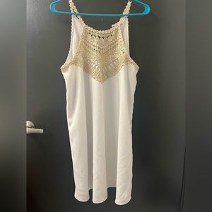 White and Gold Lilly Pulitzer Dress